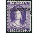 SG45. 1883 4d on 6d Deep violet. Superb fresh mint...