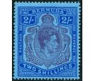 SG116cf. 1942 2/- Purple and blue/deep blue. 'Gash in chin'. Bri