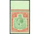 SG113. 1926 10/- Green and red/pale emerald. Brilliant U/M mint.