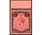 SG98. 1913 £1 Purple and black/red. Brilliant fresh U/M mint...