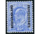 SG 69a. 1904 2 1/2 Ultramarine. Stop after 'P' in 'PROTECTORATE'