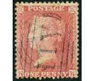 SG Z1. 1857 1d Rose-red. Superb 'A 11" cancel...