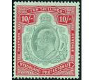 SG80. 1908 10/- Green and red/green. Choice superb fresh U/M min