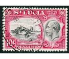 SG124. 1936 10/- Black and carmine. Select superb fine used...