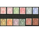 SG115-126. 1909 Set of 12. Superb fresh mint...