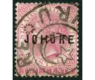 SG3. 1884 2c Pale rose. Very fine used...