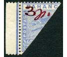 SG18d. 1897 3c on half of 5c Blue. 'Bisect'. Choice superb sheet