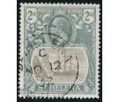 SG100a. 1923 2d Grey and slate. 'Broken Mainmast'. Superb fine u