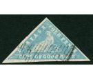 SG14a. 1861 4d Pale grey-blue. Choice superb fine used...