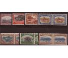 SG34-39. 1927 Set of 7 bi-lingual pairs. Superb fresh mint...