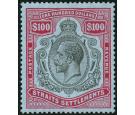 SG240c. 1923 $100 Black and carmine/blue. Exceptionally fine fre