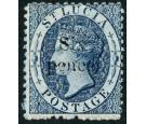 SG10. 1863 6d on (4d) Indigo.  Superb fresh mint...