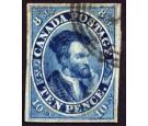 SG15. 1855 10d Blue Superb used with beautiful colour and margin