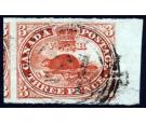 SG18. 1857 3d Red 'Thick Paper'. Choice superb sheet marginal us