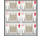 SG1464a. 1989 20p + 1p Christmas. 'Imperforate'. U/M block...
