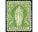 SG43b. 1899 1/2d Yellow-green. 'HALFPENNY' Error. Very fine fres