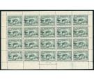 SG143. 1832 5/- Blue-green. Brilliant fresh U/M complete sheet..