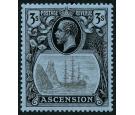 SG20a. 1924 3/- Grey-black and black/blue. 'Broken Mainmast'...