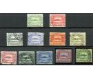 SG8-17. 1908 Set of 11. Very fine used...