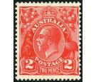 SG99ab. 1930 2d Golden Scarlet. 'No Watermark'. Superb fresh min