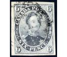 SG19. 1857 6d Grey-lilac.'Thick Paper'. Superb used with very la