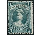 SG156. 1883 £1 Deep green. Very fine fresh mint...