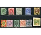 SG78-88. 1912 Set of 11. Very fine used...