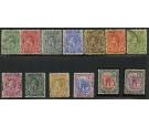 SG108-120. 1913 Set of 13. Very fine used...