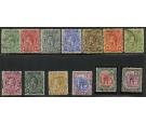 SG108-120. 1913 Set of 13. Very fine used...