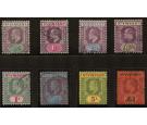 SG85-93. 1904 Set of 8. Very fine used...