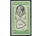 SG22a. 1934 1d Black and emerald. 'Teardrops flaw'. Superb fresh