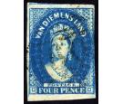 SG17. 1855 4d Deep blue. Superb fine used...