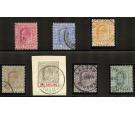 SG62-70. 1902 Set of 7. Superb used...