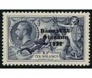 SG101a. 1935 10/- Indigo. Flat accent over 'a'. Superb fresh per