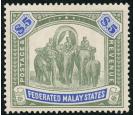 SG80. 1925 $5 Green and blue. Superb fresh well centred mint...