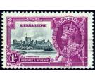 SG184a. 1935 1/- Slate and purple. 'Extra Flagstaff'. Very fine 