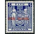 SG136. 1950 Â£5 Indigo-blue. Brilliant fresh well centred U/M mi