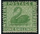 SG43. 1861 1/- Yellow-green. Superb fresh unused...