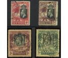 SG118-121. 1922 Set of 4. Superb used...