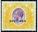 SG97s. 1925 £3 Purple and yellow 'SPECIMEN'. Very fine fresh mi