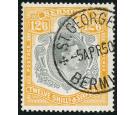 SG120d. 1947 12/6 Grey and yellow. Choice superb fine used...