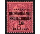 SG14. 1900 1s on 6d Purple/rose-red. Very fine fresh mint...