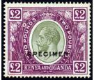 SG96s. 1925 £2 Green and purple 'SPECIMEN'. Very fine mint...