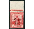 SG188a. 1918 1d Scarlet. 'Overprint Double'. Brilliant fresh U/M