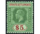 SG240a. 1926 $5 Green and red/green. Superb fresh mint...