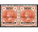 SG54a. 1890 1/2d Vermilion. 'Overprint Inverted'. Choice superb 