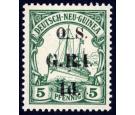 SG O2. 1915 1d on 5pf Green. Superb fresh mint...