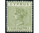 SG20a. 1883 4pi Deep olive-green. Brilliant fresh mint...