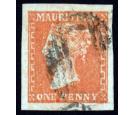 SG42. 1859 1d Dull vermilion. Very fine used with excellent colo