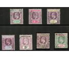 SG29-35. 1905 Set of 7. Very fine used...